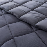 Kasentex Reversible All-Season Comforter Twin/Queen/King - Cozy Down Alternative Bedding