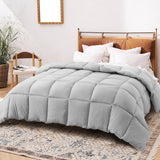 Kasentex Reversible All-Season Comforter Twin/Queen/King - Cozy Down Alternative Bedding