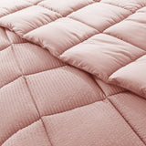 Kasentex Reversible All-Season Comforter Twin/Queen/King - Cozy Down Alternative Bedding