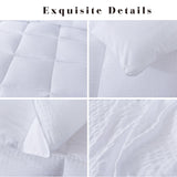 Kasentex Reversible All-Season Comforter Twin/Queen/King - Cozy Down Alternative Bedding