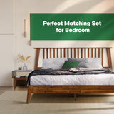 [Buy 1 Get 1] Kaylin Solid Wood Bed Frame & Nightstand