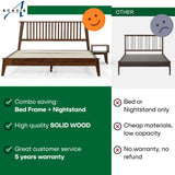 Kaylin Solid Wood Bed Frame