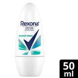 Rexona Shower Fresh Roll-On Deodorant - 72 Hour Odor & Wetness Protection for Women | Long Lasting Antiperspirant