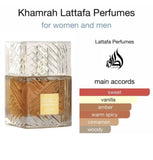 Khamrah By Lattafa Unisex 3.4 oz Eau De Parfum Spray