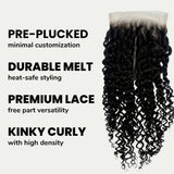 Kinky Curly 5x5 HD Lace Human Hair Closure