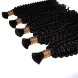 Kinky Curly Bulk 100% Human Braiding Hair