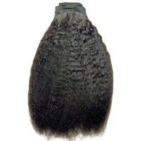 Kinky Straight Clip-In 100% Human Hair Extensions