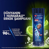 Clear Men Erling Haaland Lemon Shampoo: 48-Hour Dandruff Protection for Oily Scalp - Scalp Recharge & Refreshing Sensation