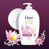 Dove Moisturizing Liquid Hand Soap with Lotus Flower & Rice Milk Extract - Gentle, Dermatologically Tested, 15.22 fl oz