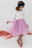 Lilac Unicorn Dream L/S Tutu Dress