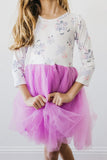 Lilac Unicorn Dream L/S Tutu Dress