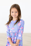 SALE Neon Moon 3/4 Sleeve Pocket Twirl Dress