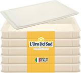 L'Oro Del Sud, 5 Dough Proofing Box Trays with 1 Lid, White, 6 Pack