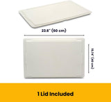 L'Oro Del Sud, 5 Dough Proofing Box Trays with 1 Lid, White, 6 Pack