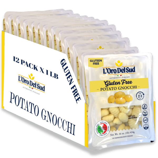 L'Oro Del Sud, Gluten-Free Potato Gnocchi, 12 Pack x 1 lb