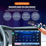 7" Double 2 DIN Car MP5 Player Bluetooth Touch Screen Stereo Radio With Camera