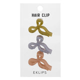 Eklips Frosted Ribbon Hair Bow Set - 3 Pack