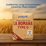 Polselli, La Romana Pinsa & Pizza in Pala Flour, Tipo 0 Flour, 11 lb (5 kg)
