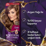 Wella Koleston Intense 6/0 Dark Ash Blonde Hair Dye: 100% Gray Coverage, Long Lasting Color, Argan Oil & Complete Kit