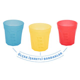 Mycey BPA-Free Baby Cups, 3-Piece Mini Set for Infants Aged 4+ Months - Safe, Easy-to-Handle Feeding Accessories