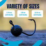 Reaction Tackle Lead Wacky Jigs- 10-PACK- Ultra Sharp