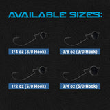 Reaction Tackle Lead Swing Football Jigs - 5-PACK