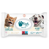 Pet Love Pet Grooming Wipes with 100% Natural Argan Oil - Convenient, Chemical-Free Cleaning for Pets