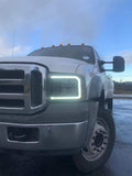 AlphaRex 05-07 Ford Super Duty/Excursion NOVA-Series LED Projector Headlights Alpha-Black