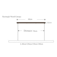 LINDÖ Wood Dimmable Linear Pendant Light | 3CARATS