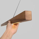 LINDÖ Wood Dimmable Linear Pendant Light | 3CARATS