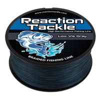 Reaction Tackle Braided Fishing Line - Low-Vis Gray