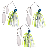 Reaction Tackle Lead Double Willow Blade Spinnerbait Jigs (3-Pack)