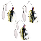Reaction Tackle Lead Double Willow Blade Spinnerbait Jigs (3-Pack)