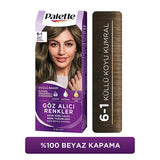 Palette KŸllŸ Koyu Kumral: Cool Ash Dark Blonde Hair Dye with Keratin & Nourishing Oils - Intense, Long-Lasting Color & Shine