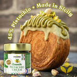 LOro Del Sud, Pistachio Cream Premium 45% Pistachios, 7oz (200g)