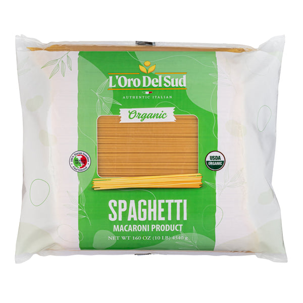 L'Oro Del Sud, Organic Spaghetti Pasta  2 Pack x 10 lb