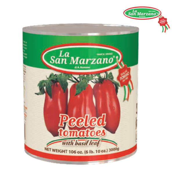 La San Marzano Whole Peeled Plum Tomatoes – 3.4 kg (106 oz) Can