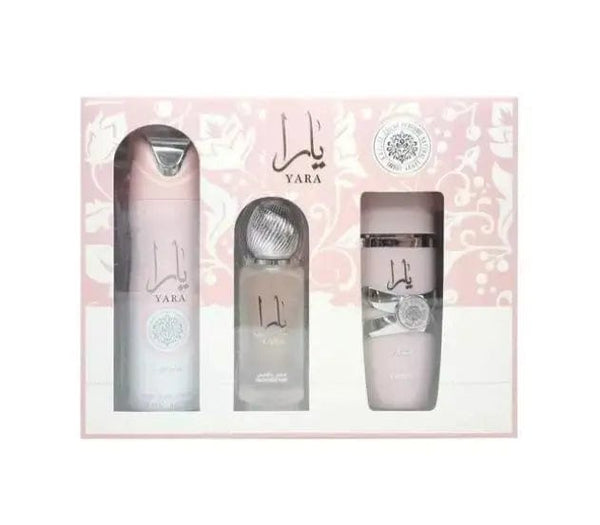 Lattafa Yara 3pc Gift Set For Women Eau De Parfum
