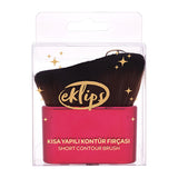 Eklips Contour Brush: Short Angled Makeup Brush for Flawless Face Sculpting - Achieve Natural, Smooth Definition Effortlessly