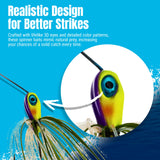 Reaction Tackle Lead Double Willow Blade Spinnerbait Jigs (3-Pack)