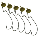 Reaction Tackle Lead Swing Football Jigs - 5-PACK