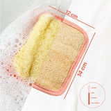 Balmy Nektari Soap-Filled Loofah Bath Sponge: Natural Exfoliating Loofah with Nectarine & Lemongrass - Deep Cleansing, Skin Renewal