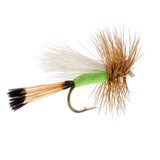 3 Pack Lime Trude Classic Hair Wing Dry Fly - Hook Size 18