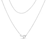14K White Gold 1/2 cttw Prong Set Round-Cut Diamond 7 Stone Floral Cluster 18" Pendant Necklace (H-I Color, I1-I2 Clarity)