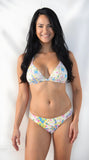 Jessica Simpson Womens Tie Dye Stretch Lined Hipster Swimsuit Bottom