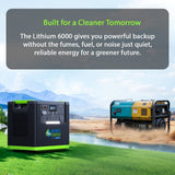 Nature's Generator Lithium 6000 and Transfer Switch