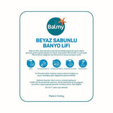 Balmy White Soap-Infused Bath Loofah - Dermatologically Tested, Luxurious Bathing Experience