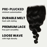 Loose Wave 7x7 HD Lace Human Hair Closure