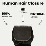 Loose Wave 7x7 HD Lace Human Hair Closure
