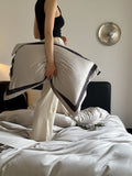 Luxury 100S Tencel-Cotton Blend Solid Color Bedding Set | 3CARATS